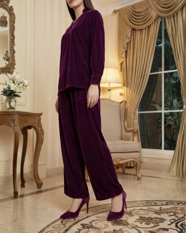 Anamira Plain Velvet Daily Wear – 2 Piece