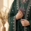 Luxury Embroidered 3-Piece – Emerald Green