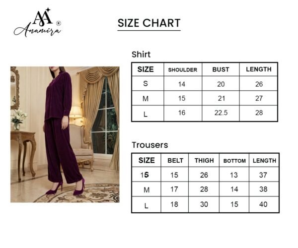 Anamira Plain Velvet Daily Wear – 2 Piece