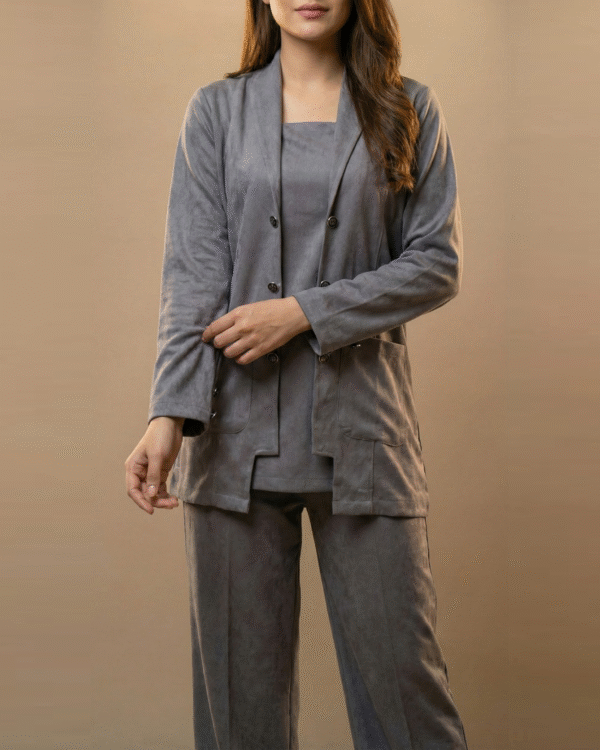 grey dress expanded Anamira Classic Formal 2-Piece – Grey