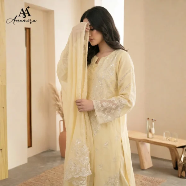 Elenor Lawn Stitched Suit