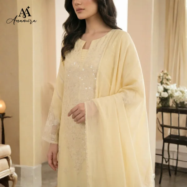 Elenor Lawn Stitched Suit