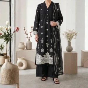 Elenor Lawn Stitched Suit